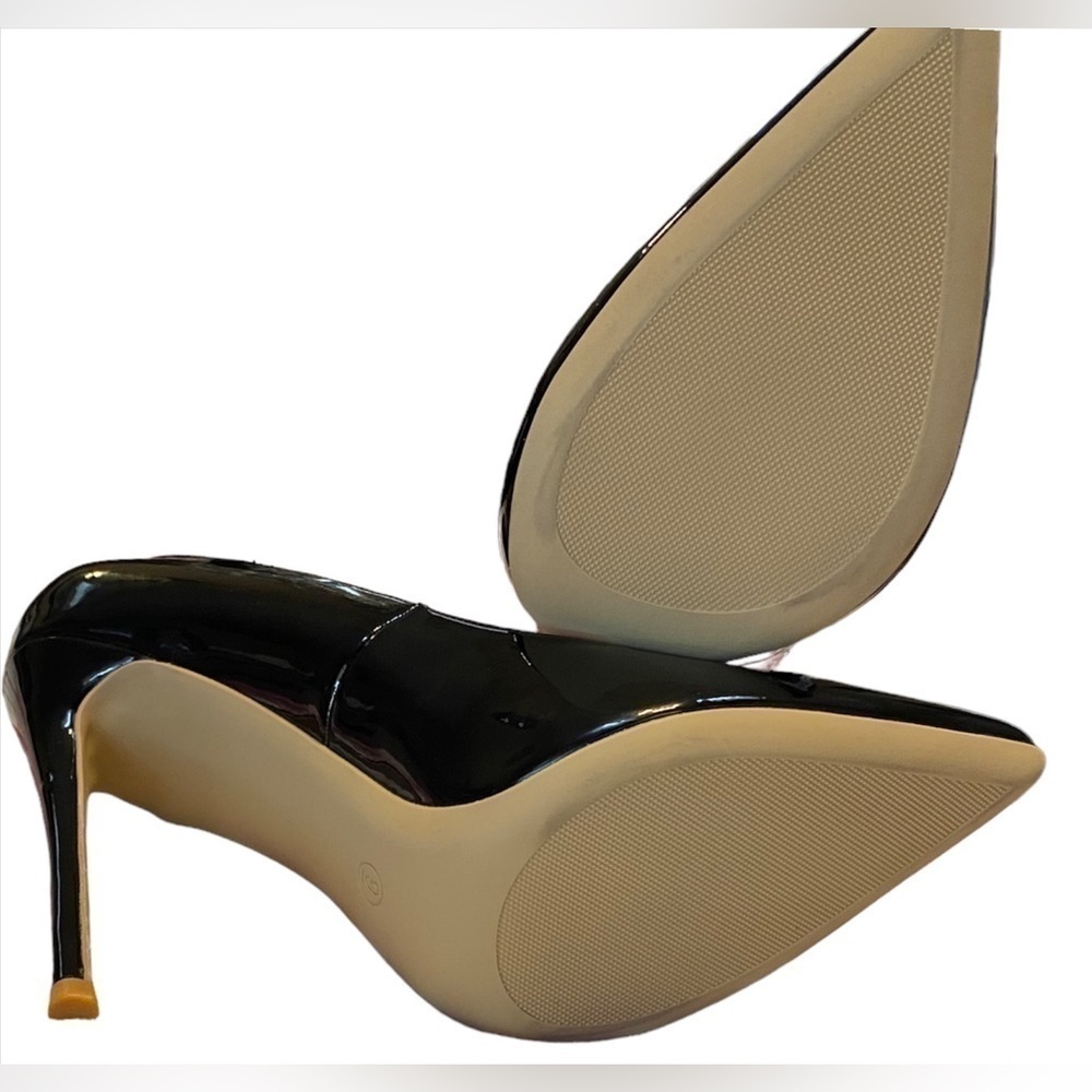 𝅺SIZE 9 black GenShou 4 inch heels. - Picture 2 of 6